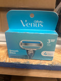 Venus smooth doux 3 blade 4 cartridges