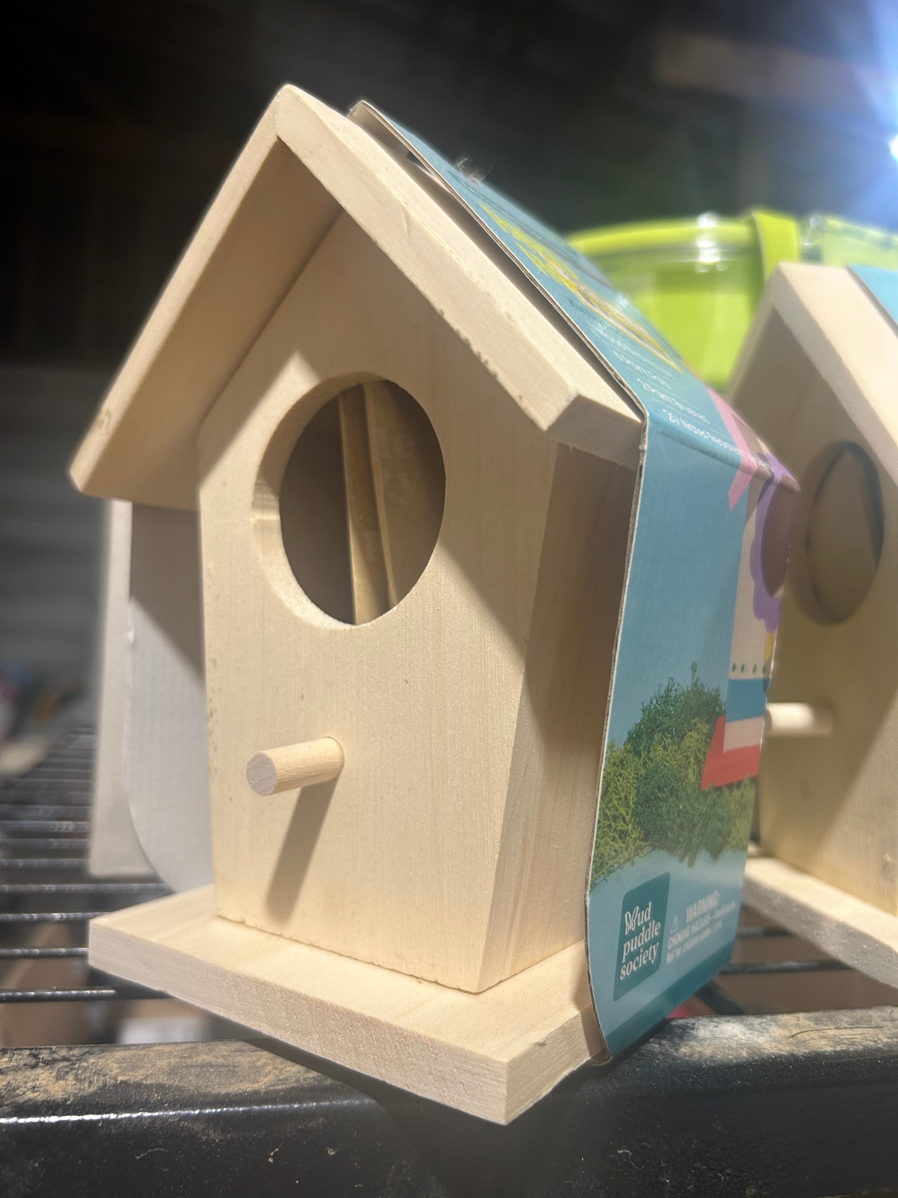 Wooden Birdhouse for painting