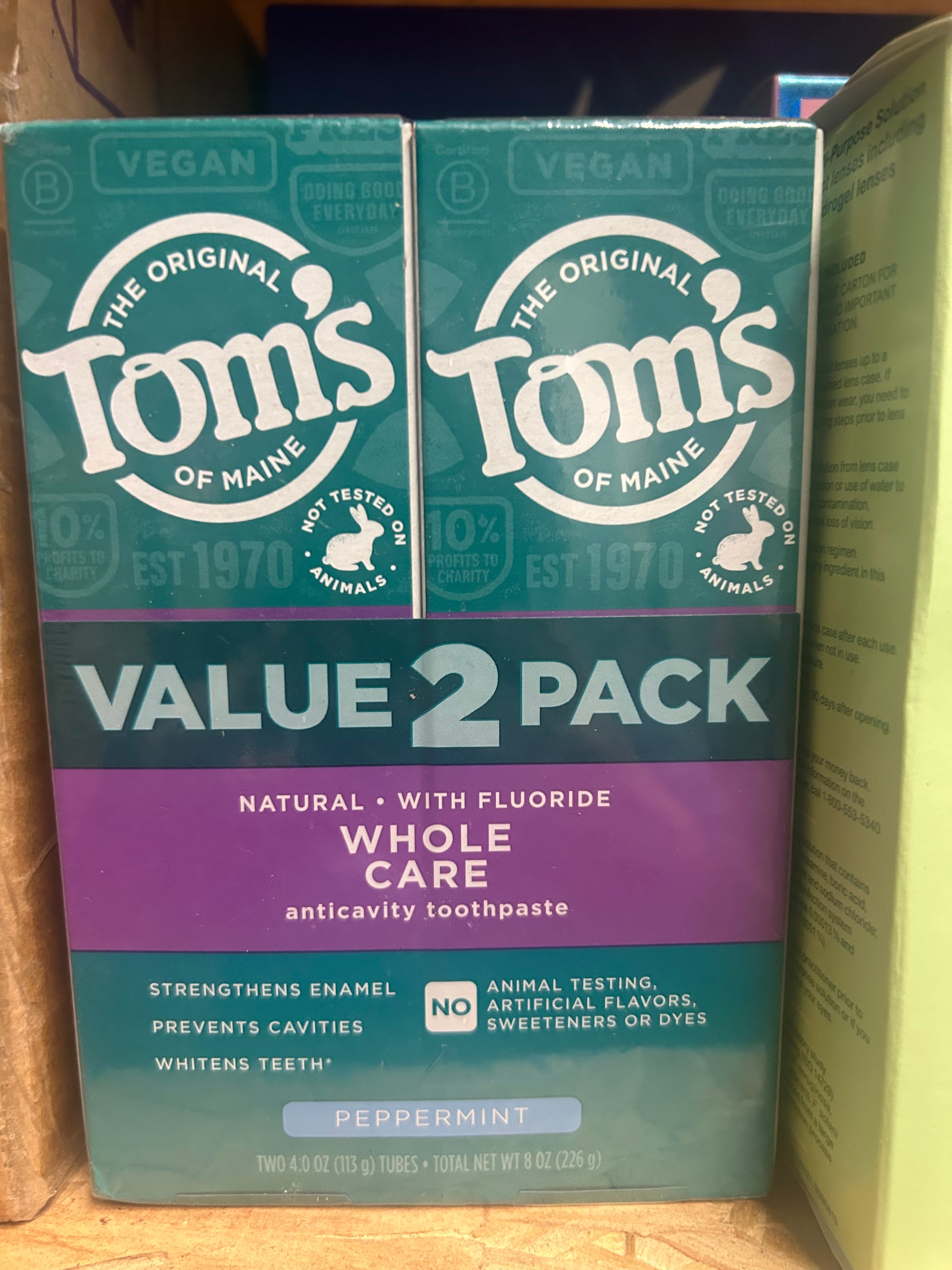 Tom’s Toothpaste 2pk