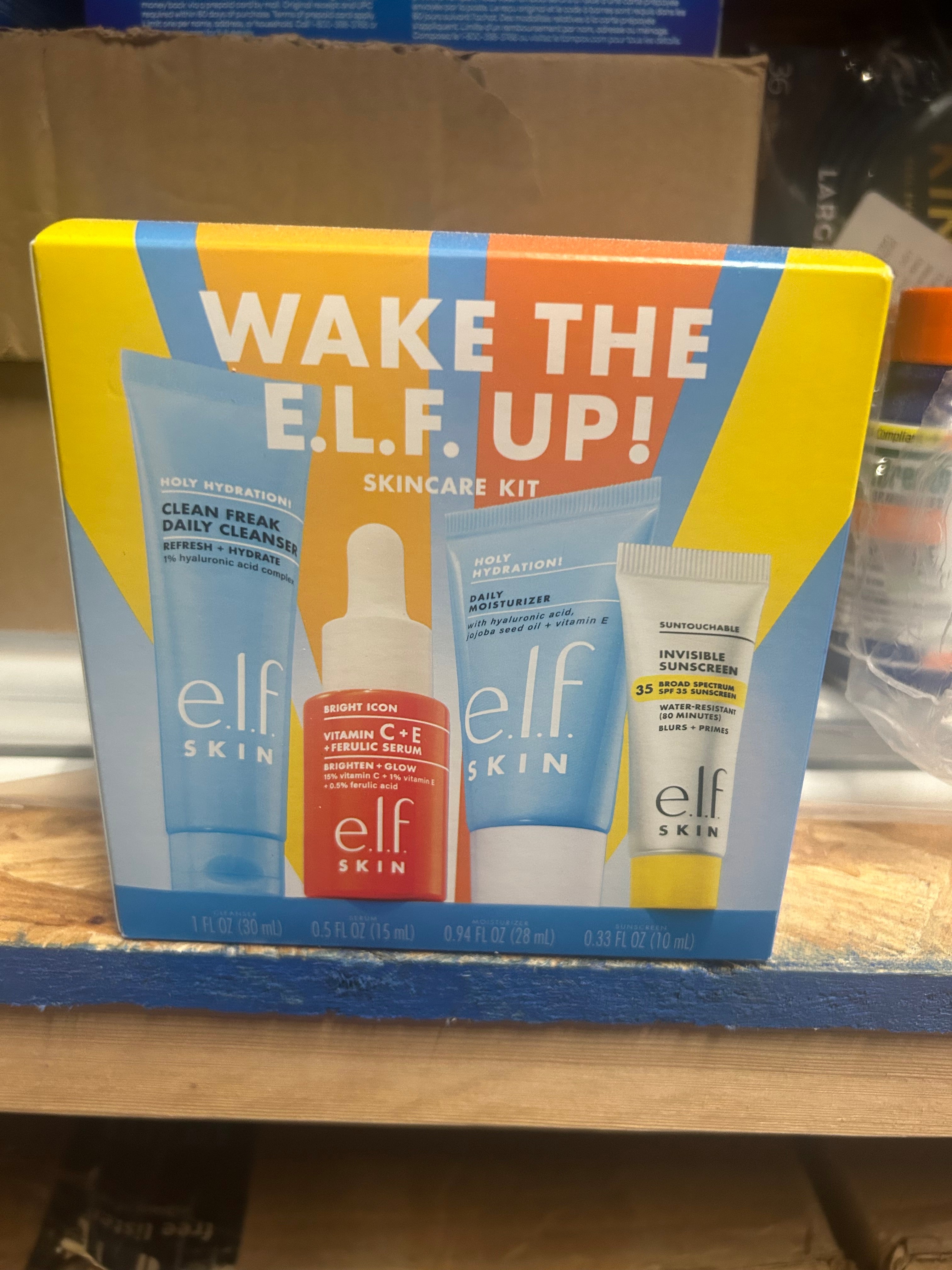 Wake the elf up skincare kit