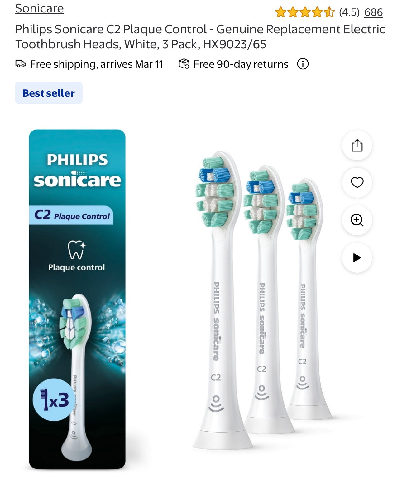 Phillips sonicare brush heads