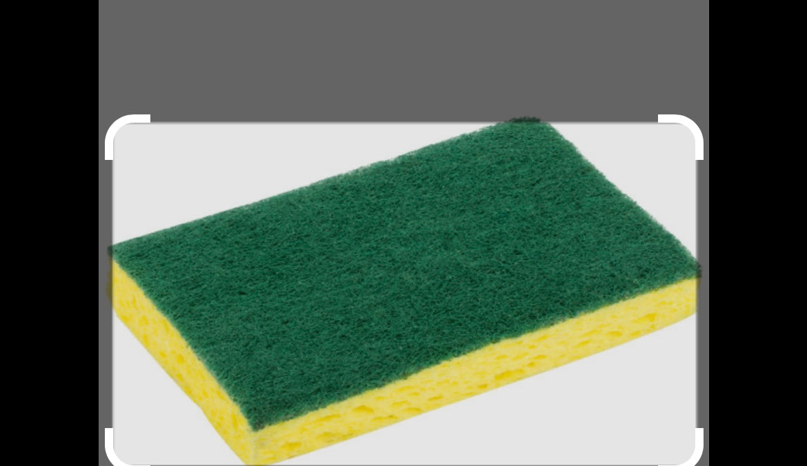 yellow scotch brite