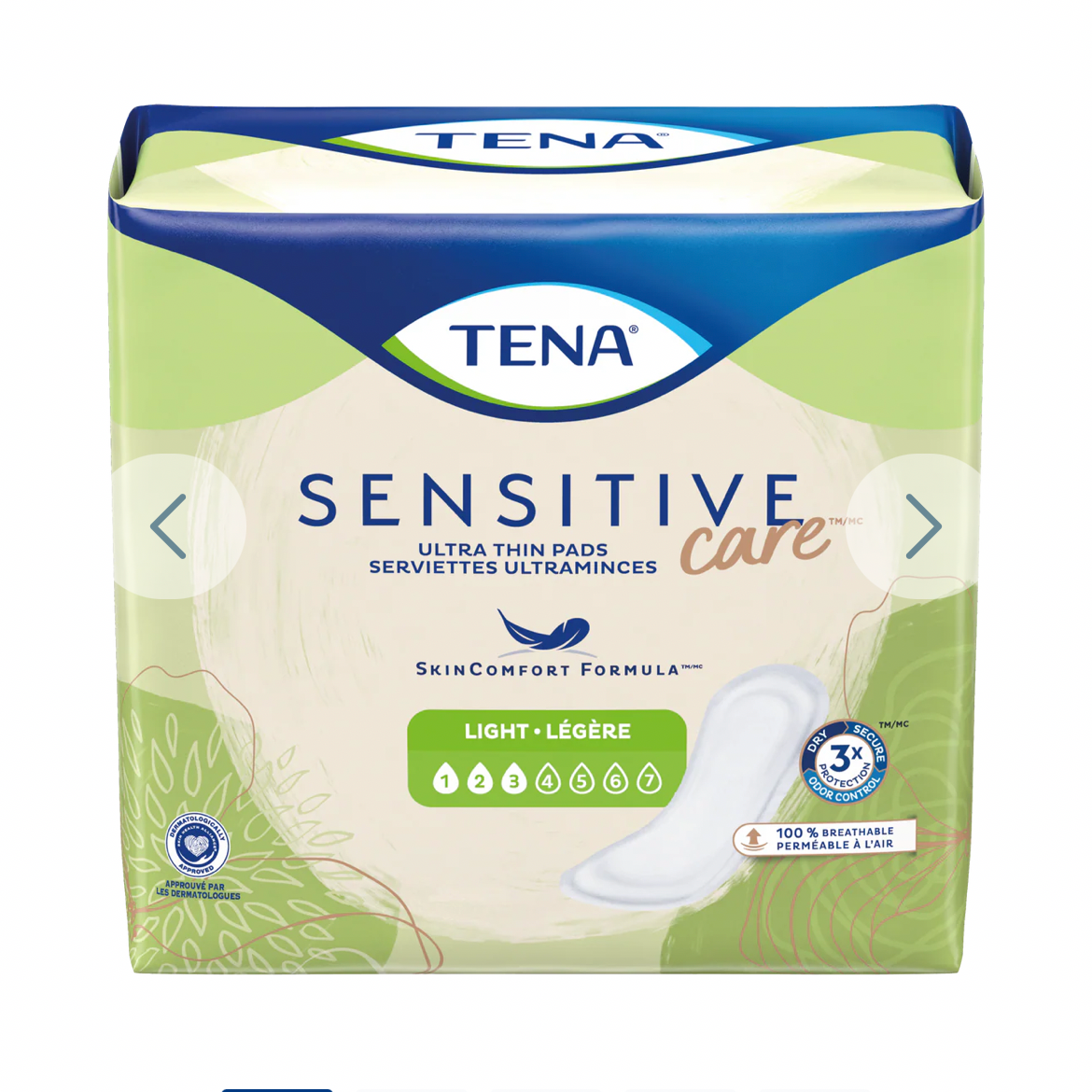 Tena sensitive pads