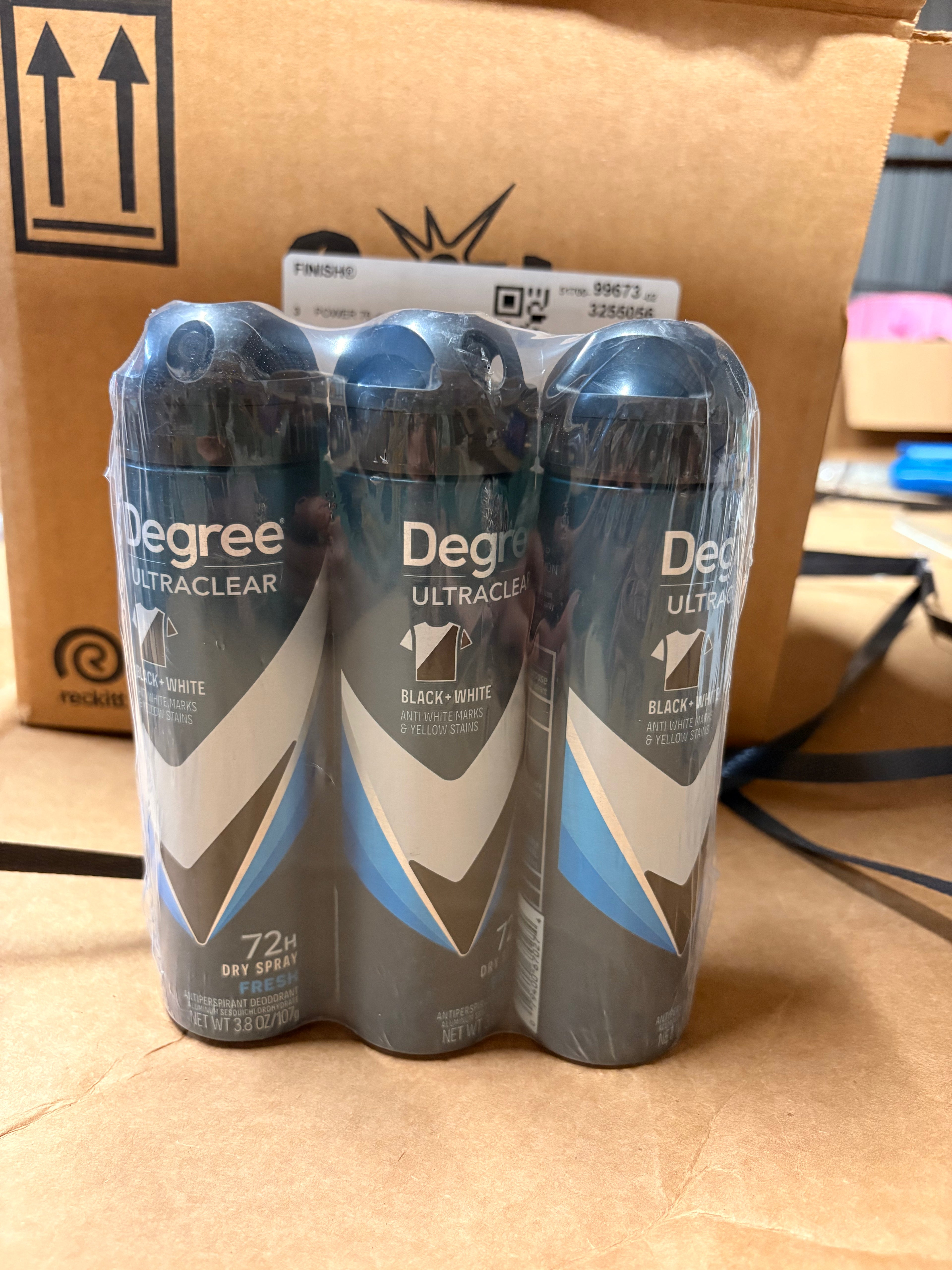Degree spray deodorant for men