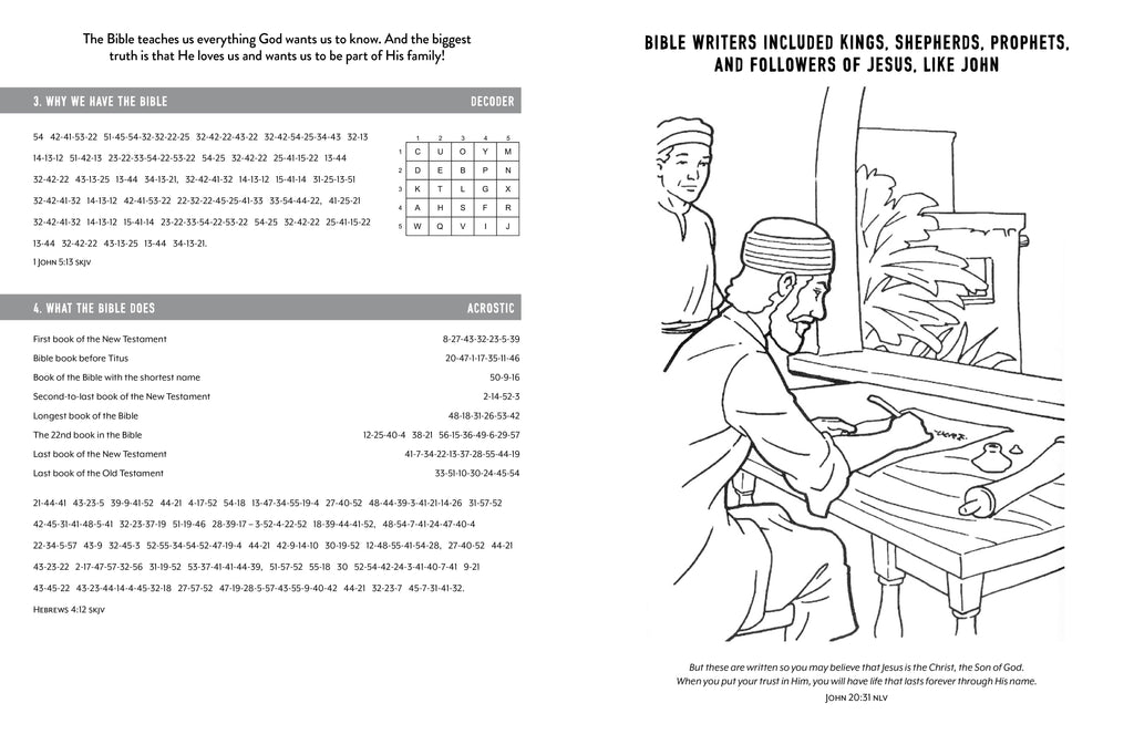 Know Your Bible Activity Book for Kids