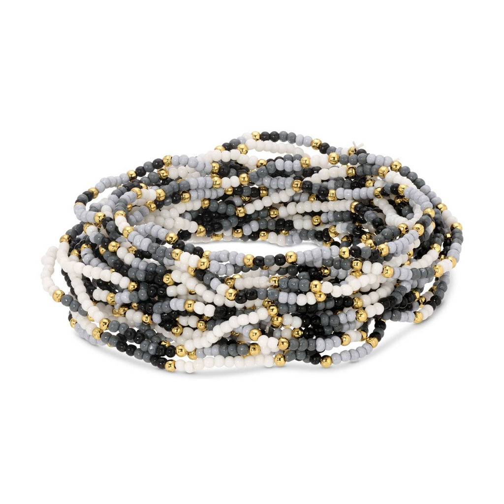 Set/24 Asst 2mm Stretch Seed Bead Bracelets