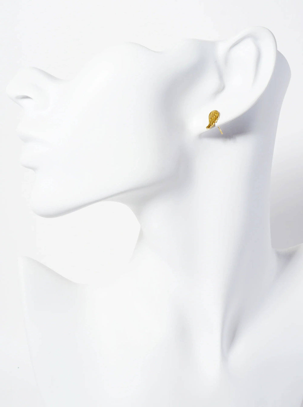 18K Gold-Dipped Brass Angel Wings Stud Earrings