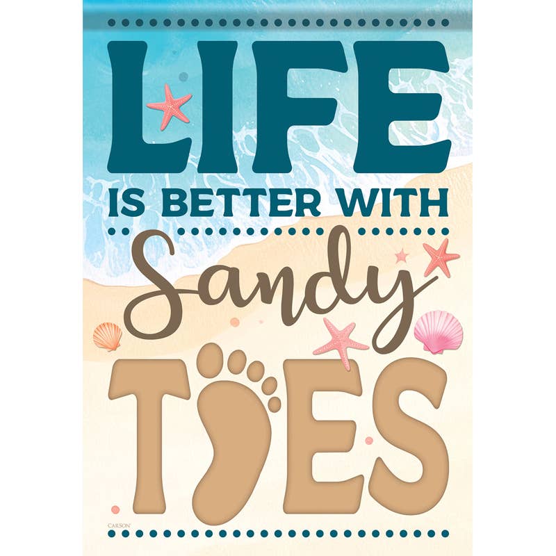 "Sandy Toes" Dura Soft™ Garden Flag