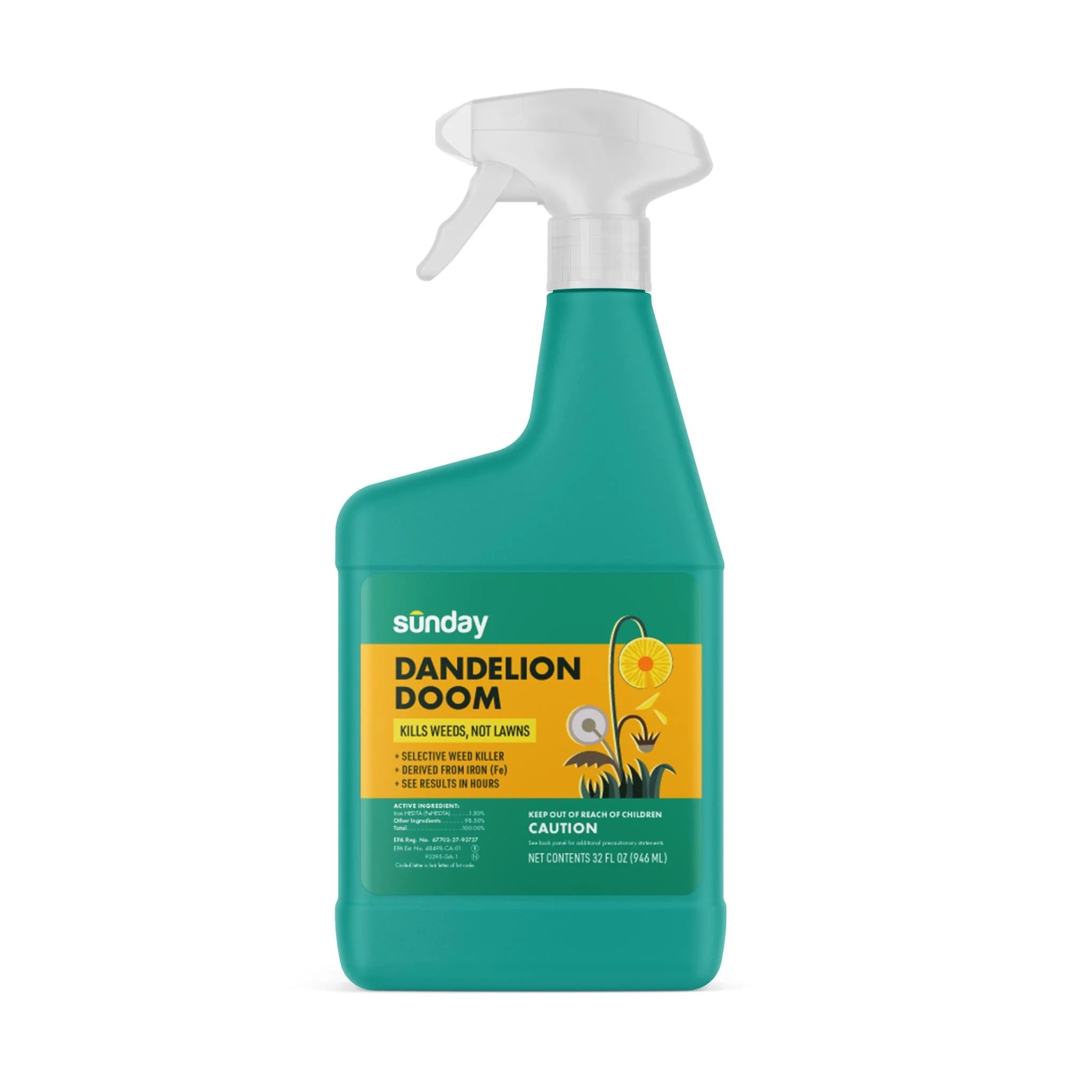 Sunday Dandelion Doom Broadleaf Herbicide Spot Treatment