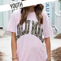 KD-MO-1000 Blossom Youth Comfort Colors Mossy Oak Tee