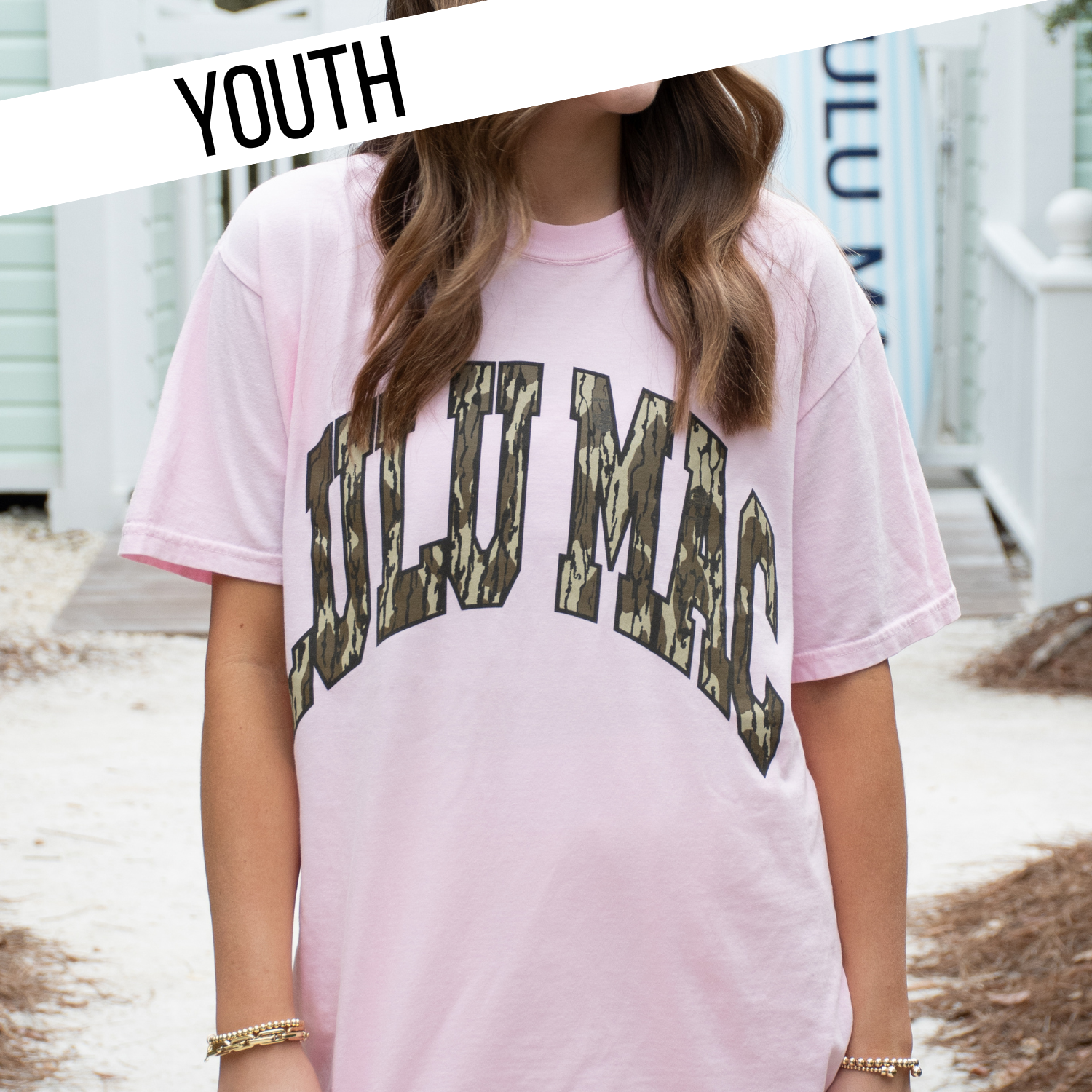 KD-MO-1000 Blossom Youth Comfort Colors Mossy Oak Tee