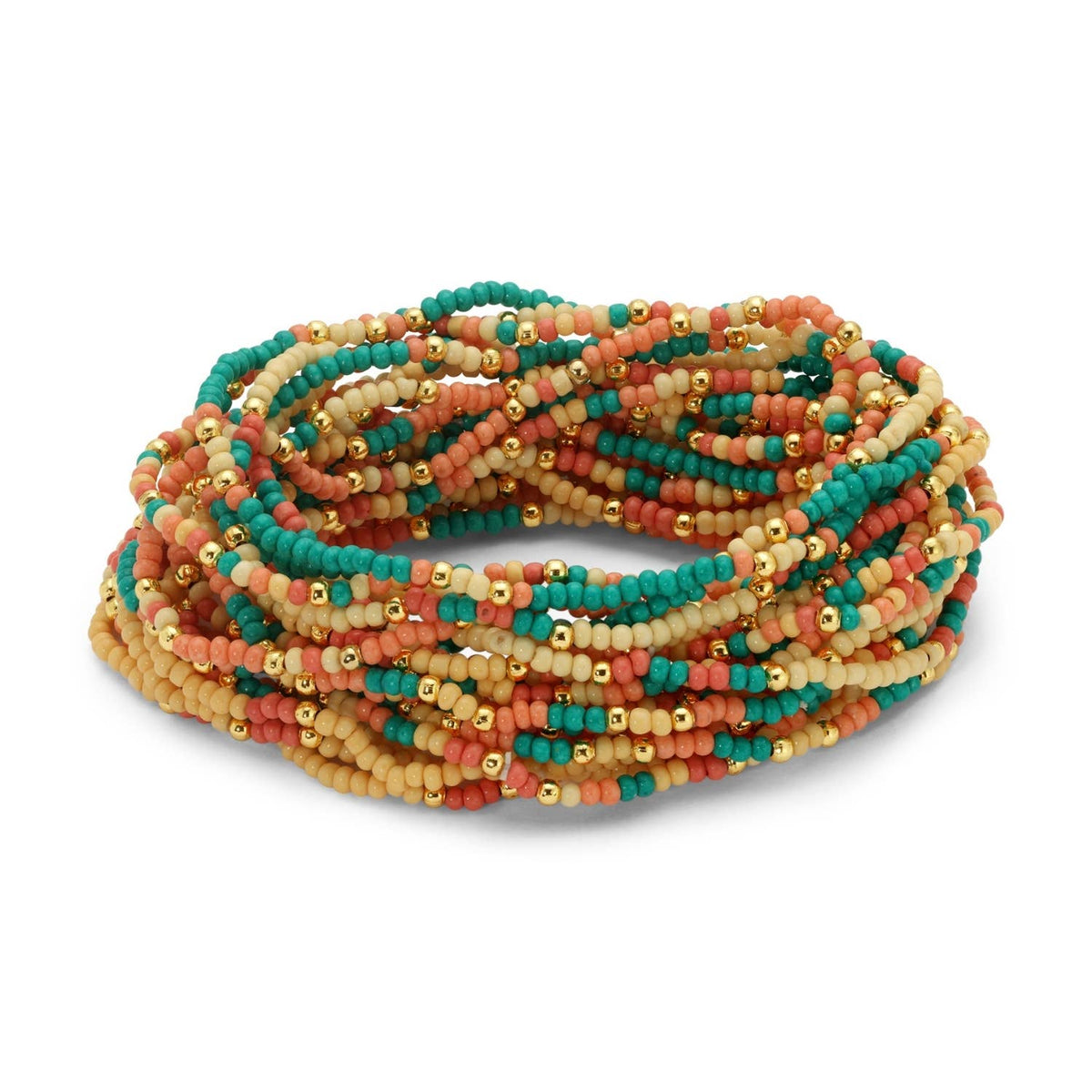 Set/24 Asst 2mm Stretch Seed Bead Bracelets