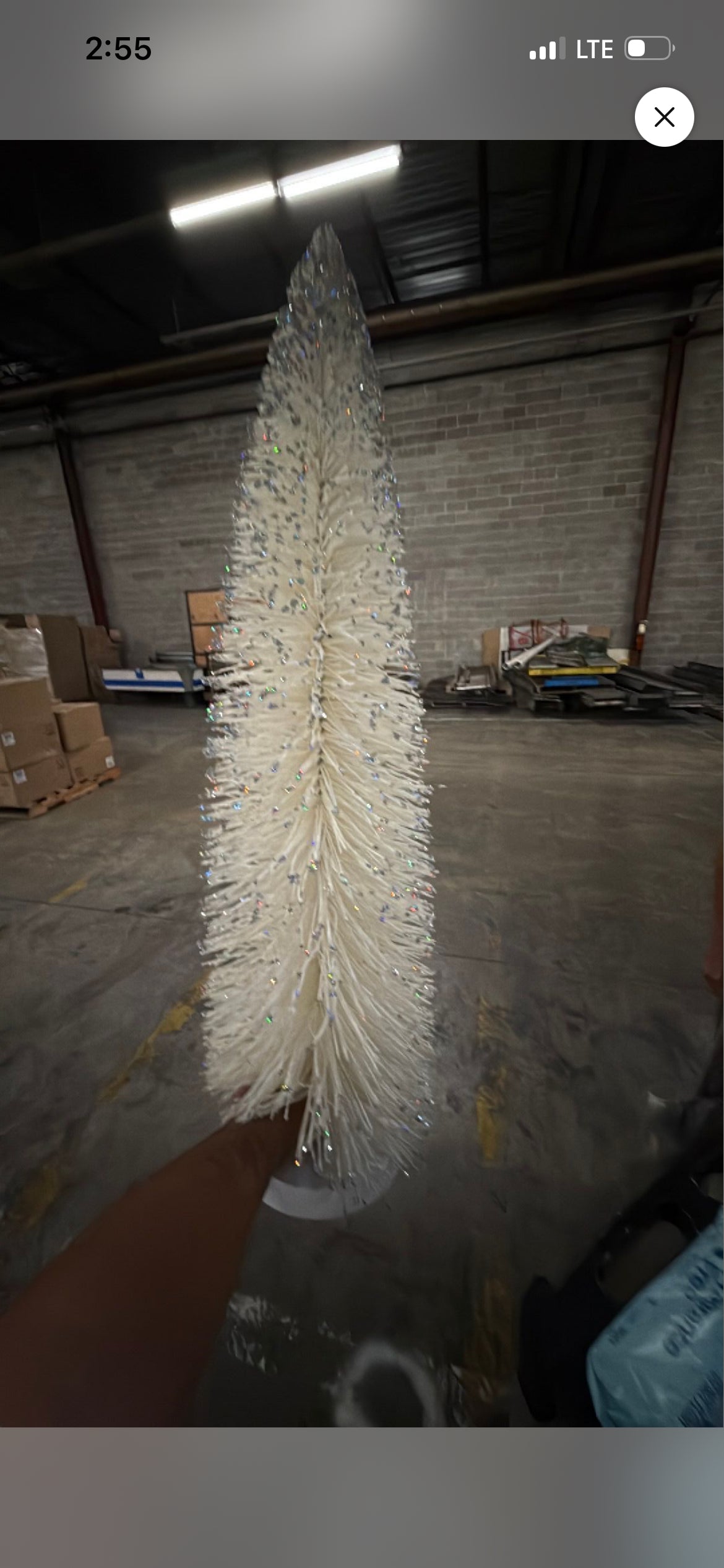 sparkly white 3ft tree