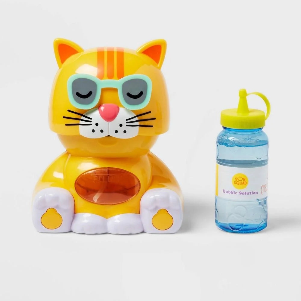 Cat Bubble Blower Yellow