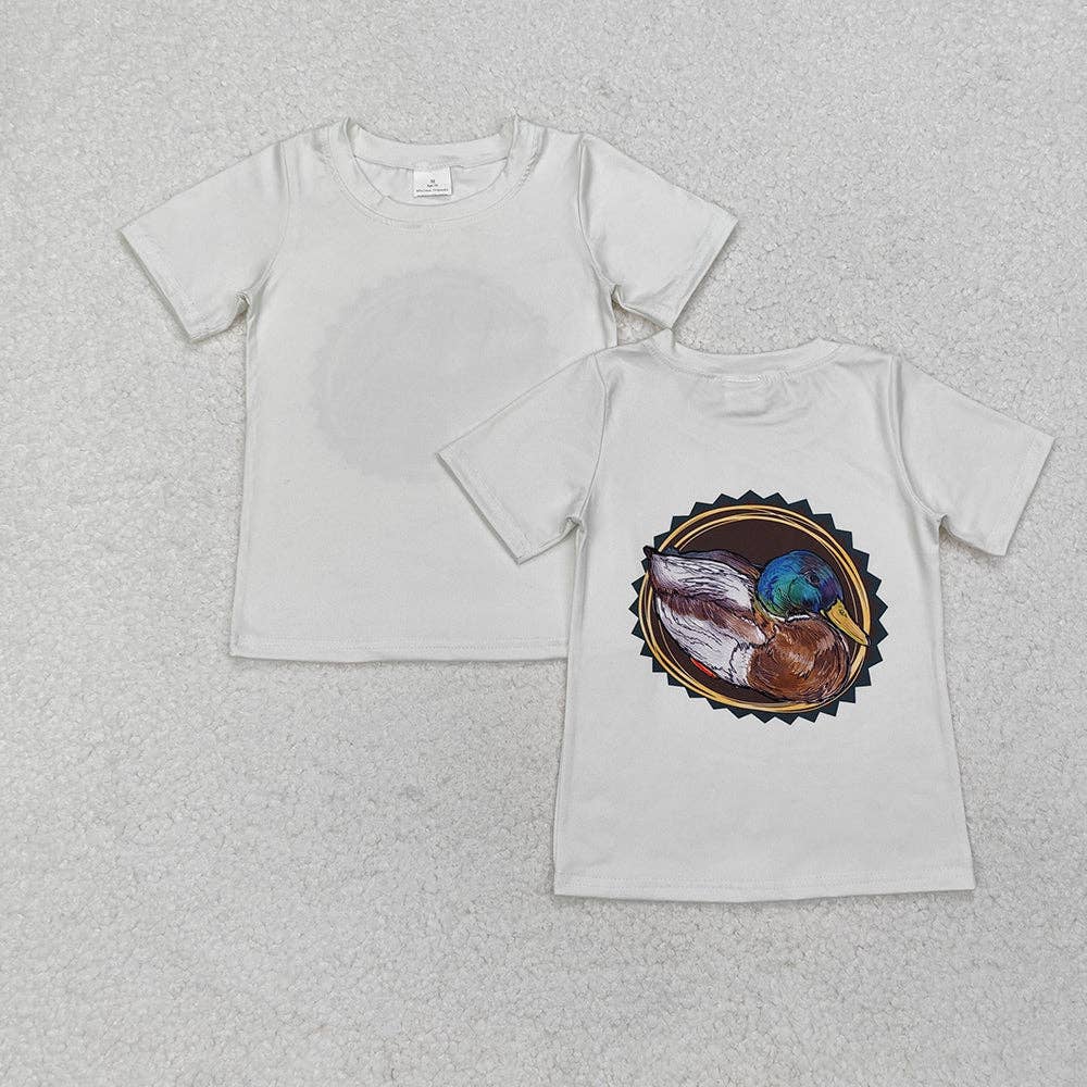 5 Back Prints Baby Boys Hunting Short Sleeve Tee Shirts Tops