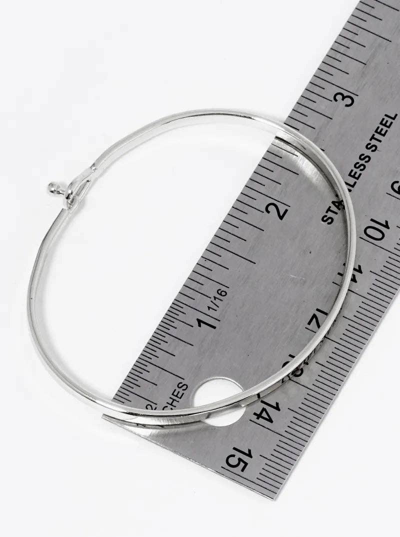 Live More Worry Less Engraved Inspirational Bangle Bracelet