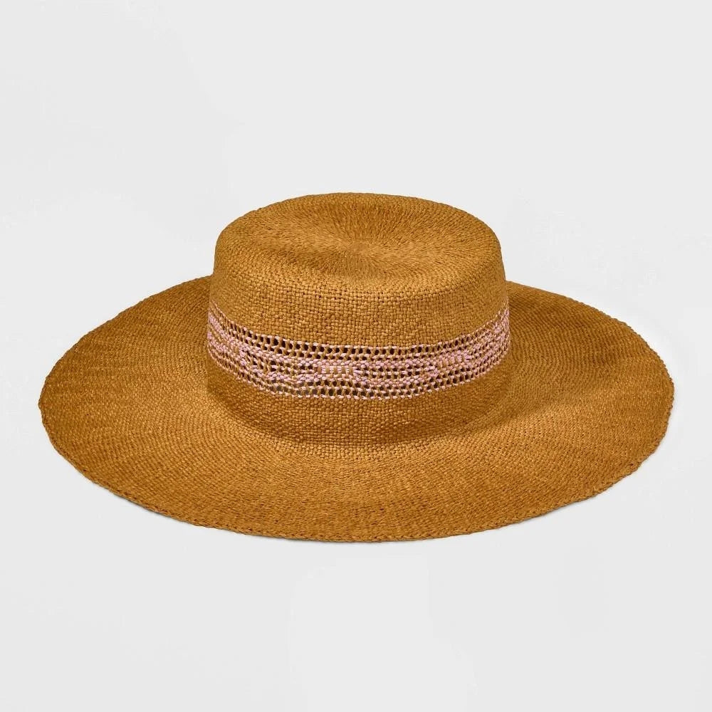 Straw Boater Hat