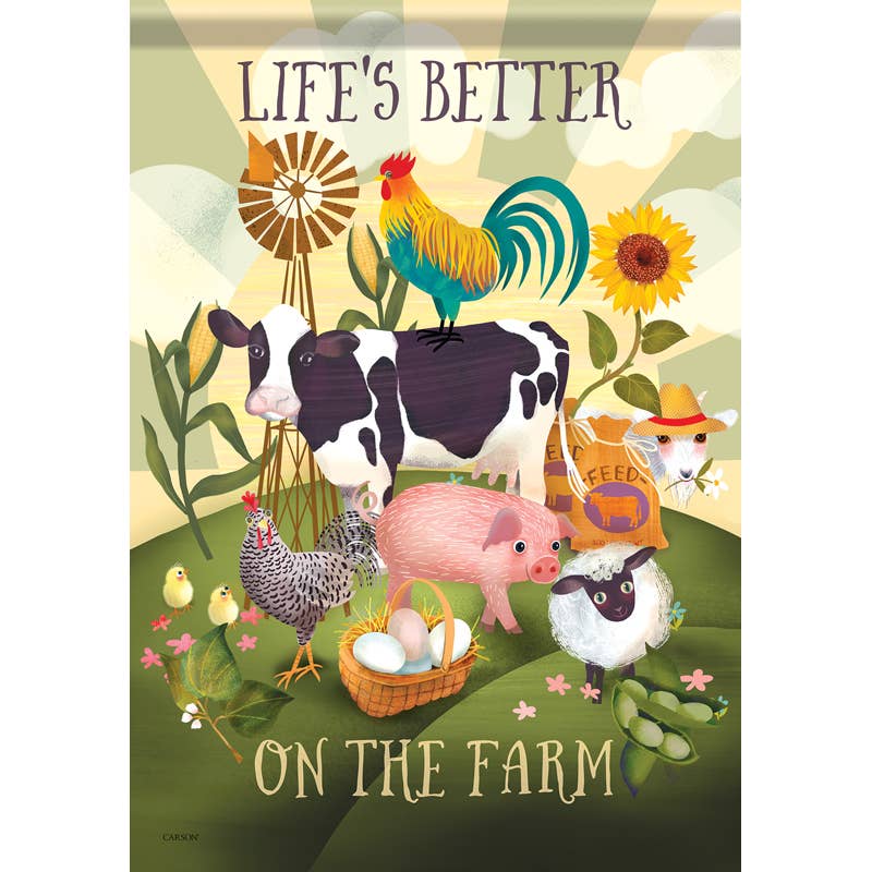 "On The Farm" Dura Soft™ Garden Flag