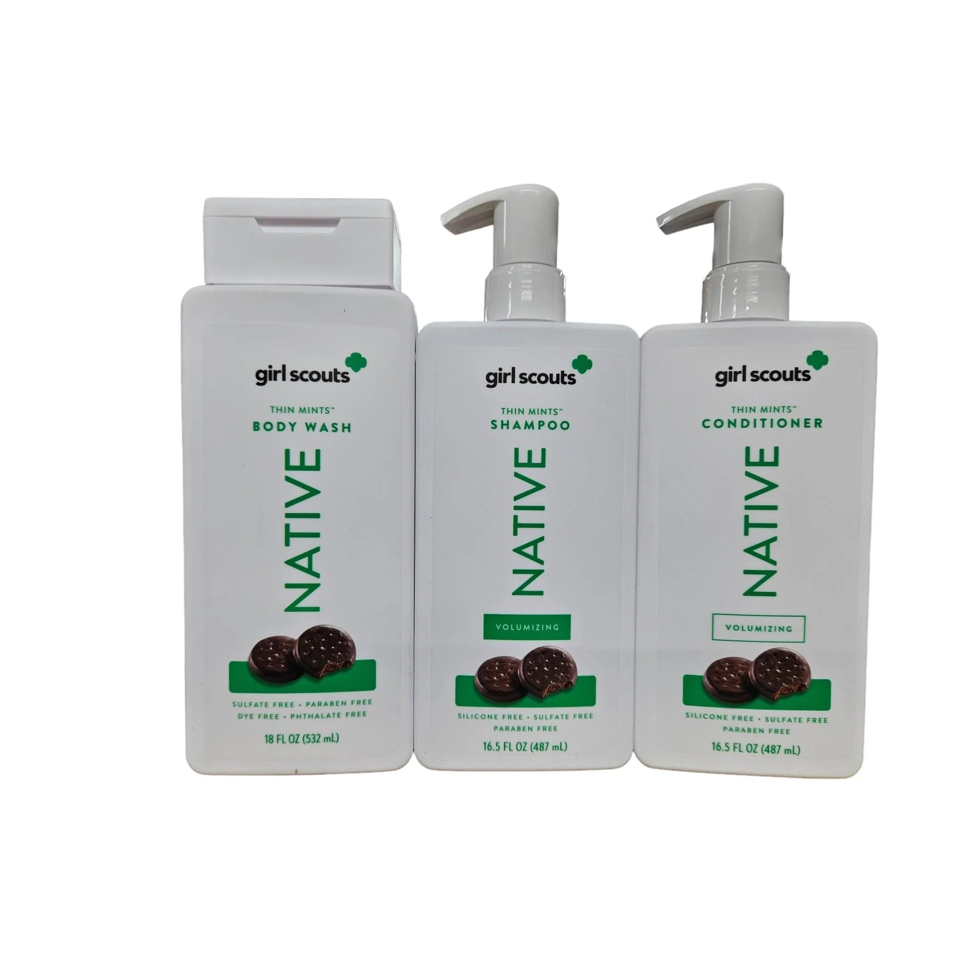 Girl Scouts Thin Mints Volumizing Conditioner  Native Collection  Silicone-Free  16.5 FL OZ