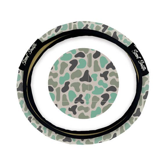 Marsh Camo - Steering wheel cover