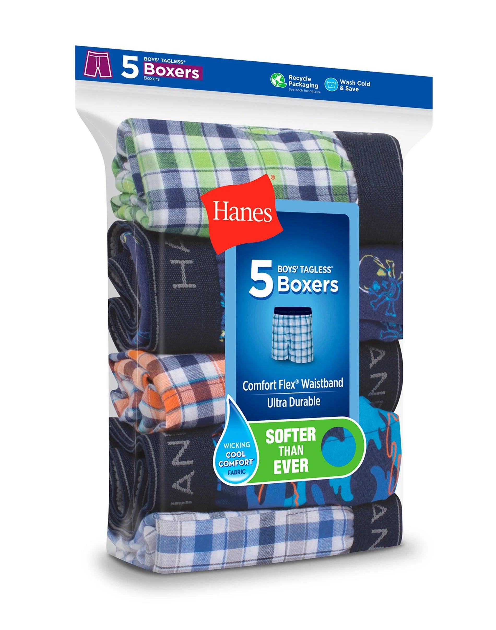 Hanes Boys' 5pk Boxer