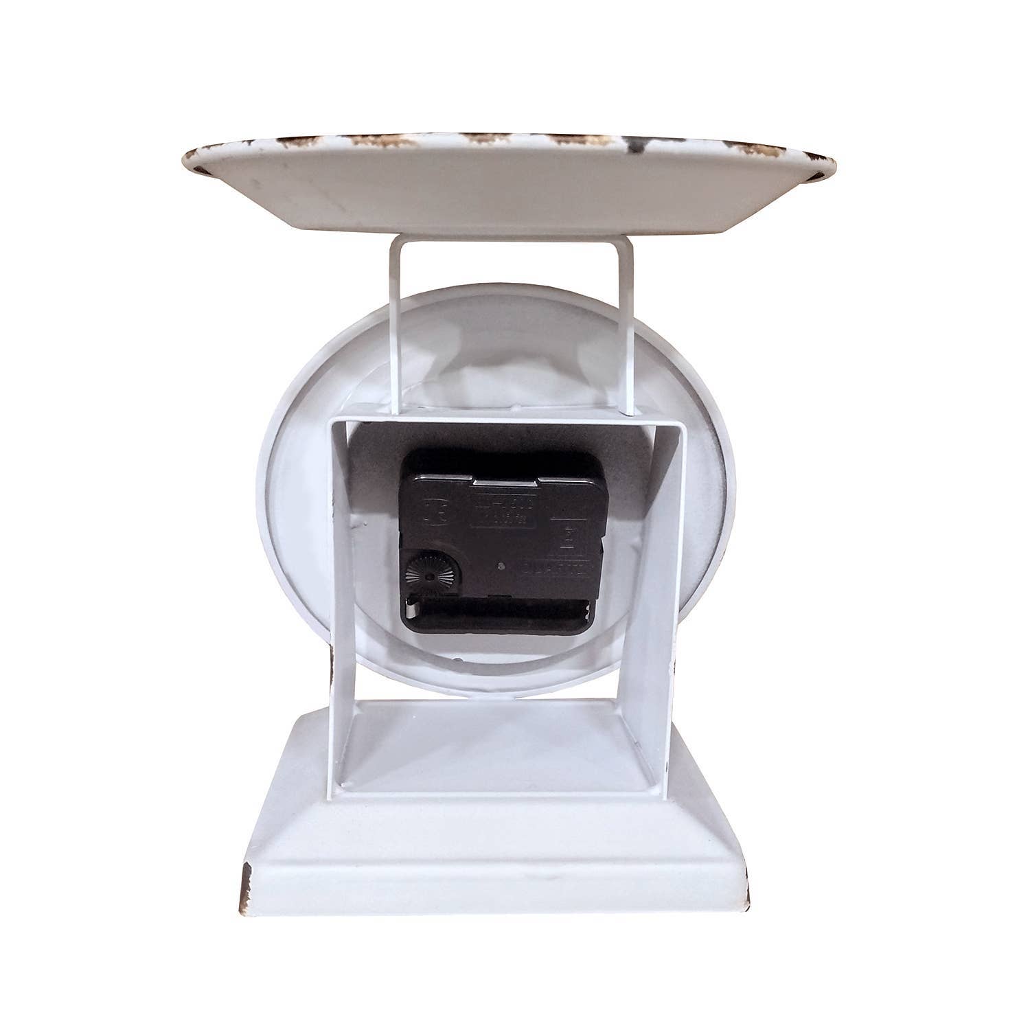 Farmhouse White Old Town Scale Clock