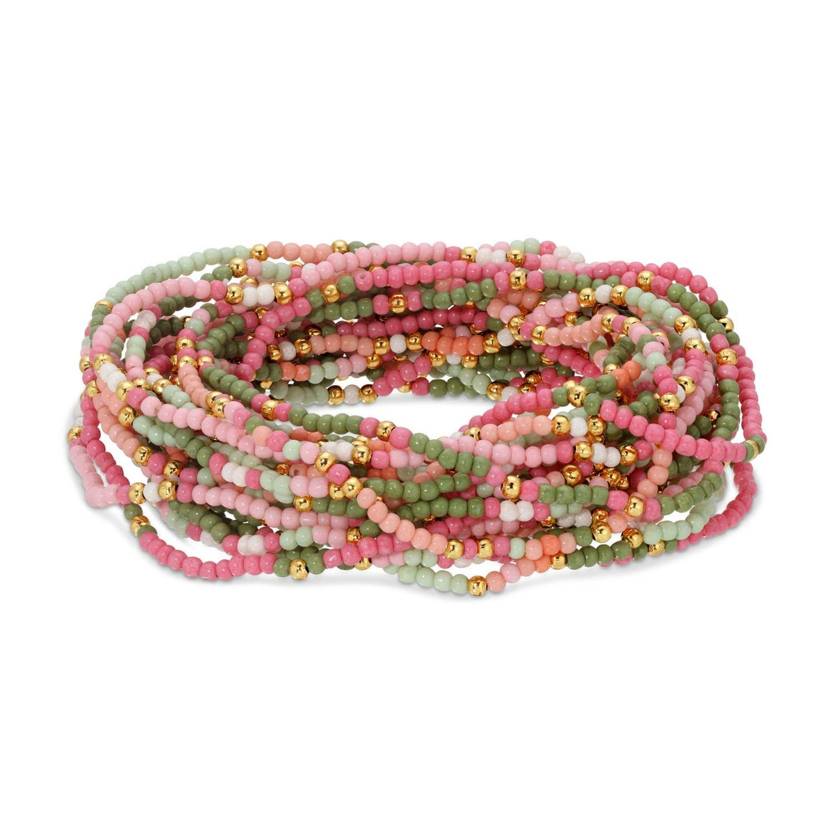 Set/24 Asst 2mm Stretch Seed Bead Bracelets