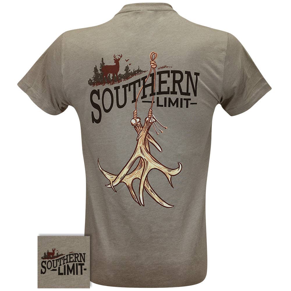 Southern Limit Antler Rattle Mens Southern Graphic Tees
