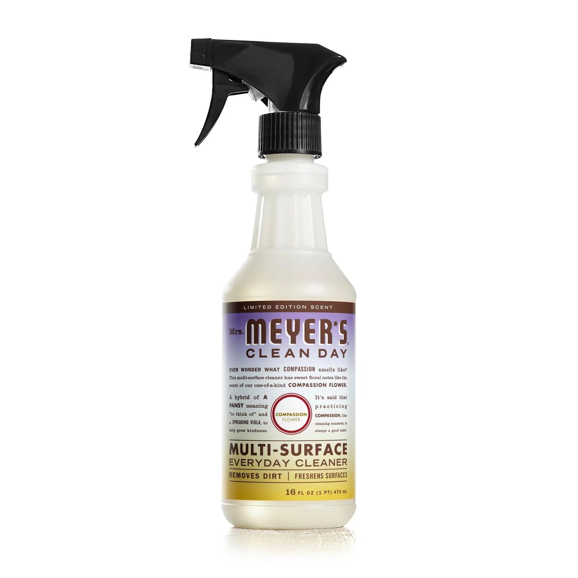 Mrs. Meyers 1025132 16 oz Clean Day Compassion Flower Scent Multi-Surface Cleaner Liquid Spray