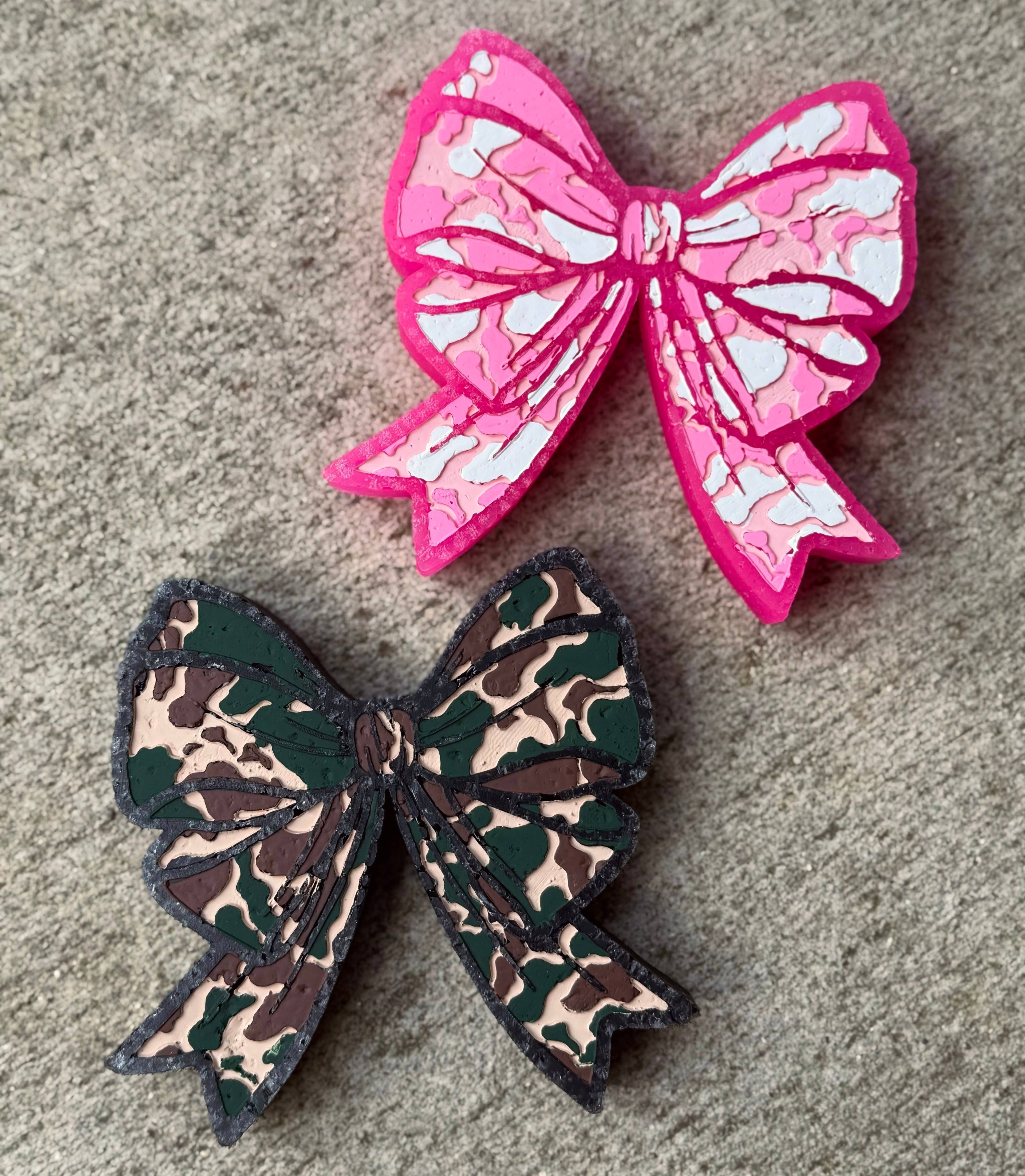 Large Camo Bow Car Freshener