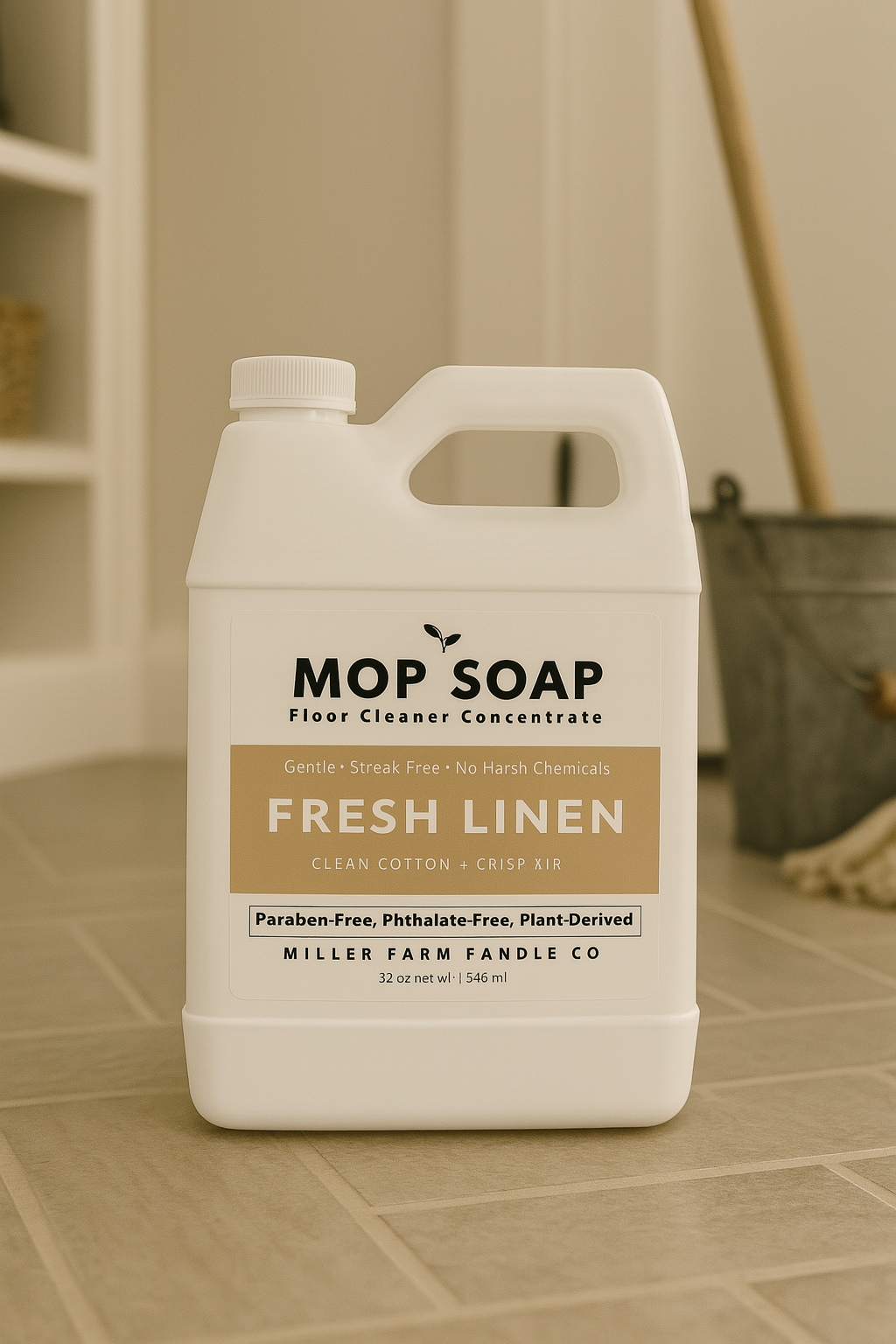 Mop Soap Concentrated Floor Cleaner – 32 oz, Multiple Scents