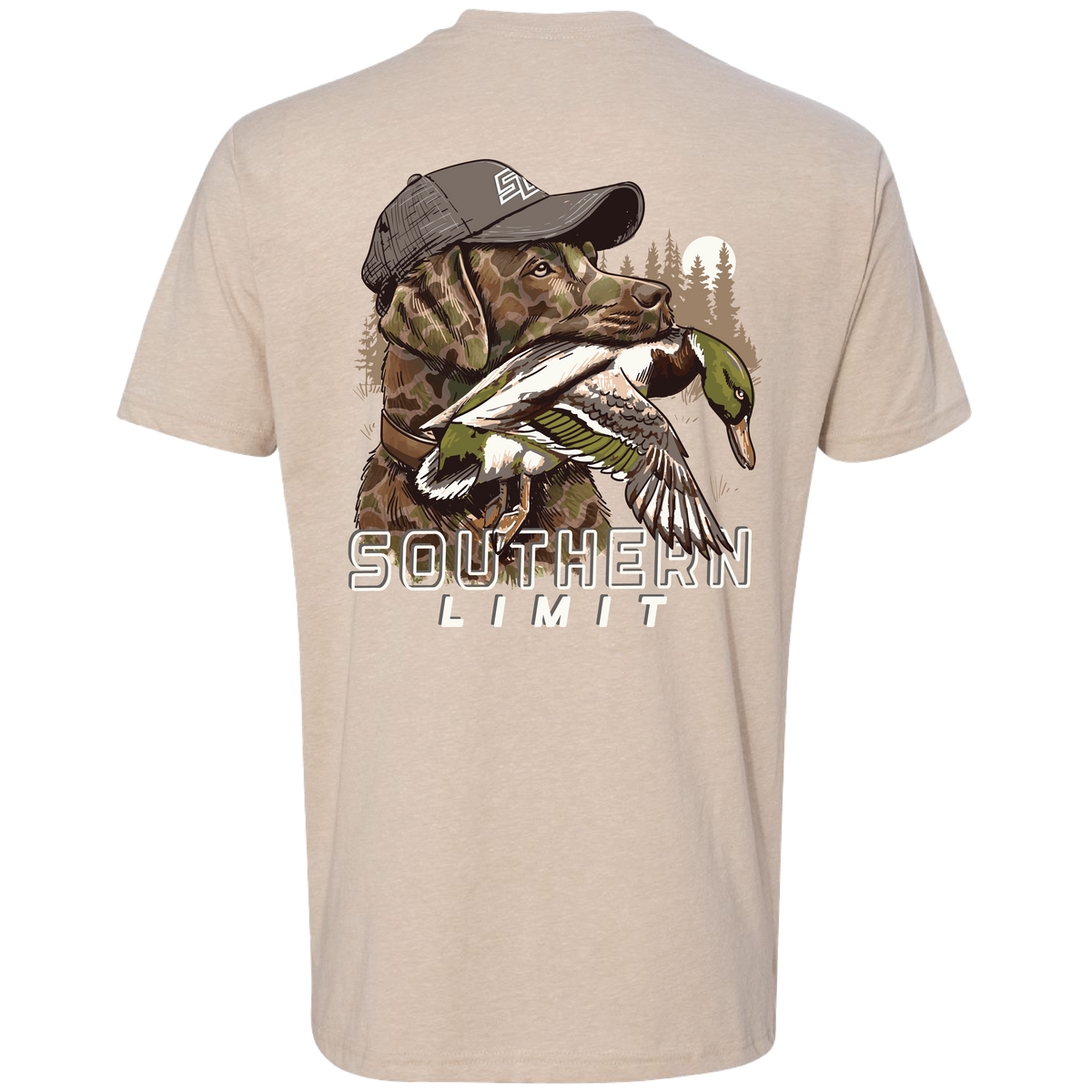 SL-130 Southern Limit Camo Duck Dog - Cream