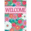 "Teal Blossom" Dura Soft™ Garden Flag